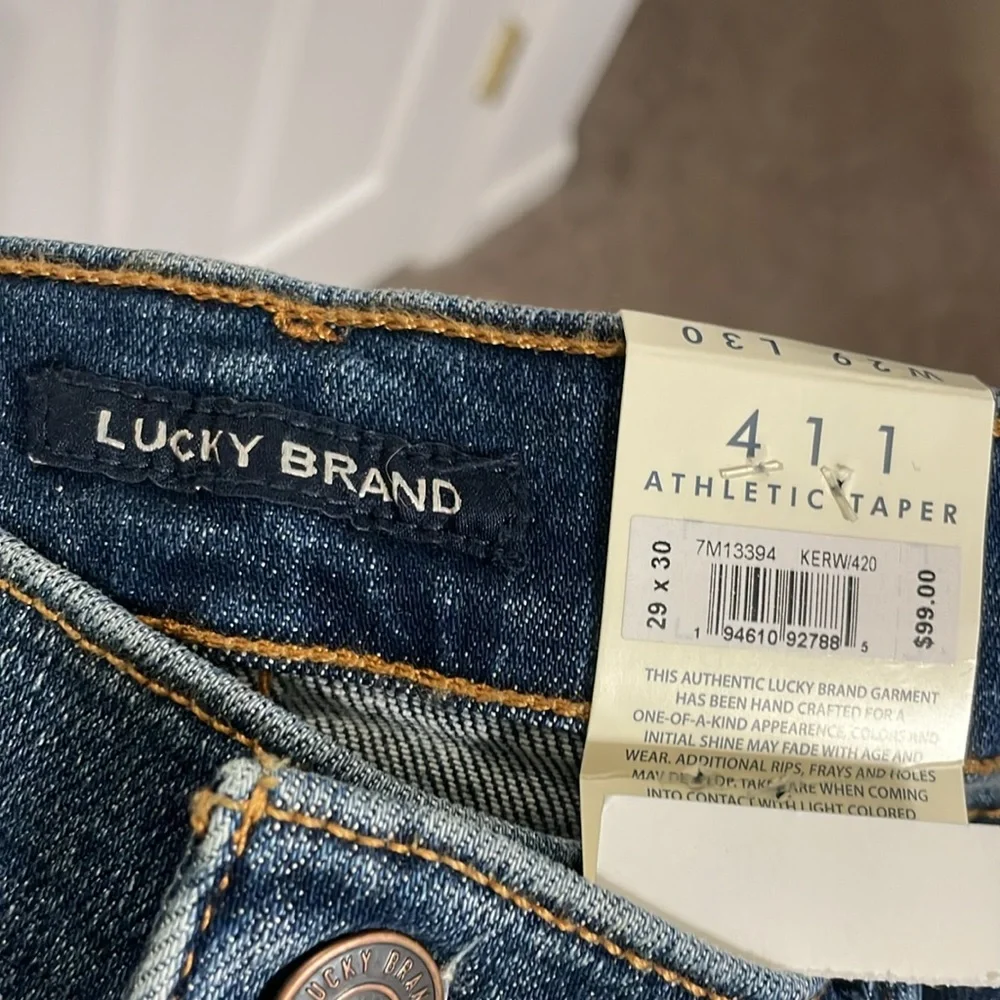 NWT Lucky Brand 411 Athletic Taper 29x30 - Picture 7 of 7